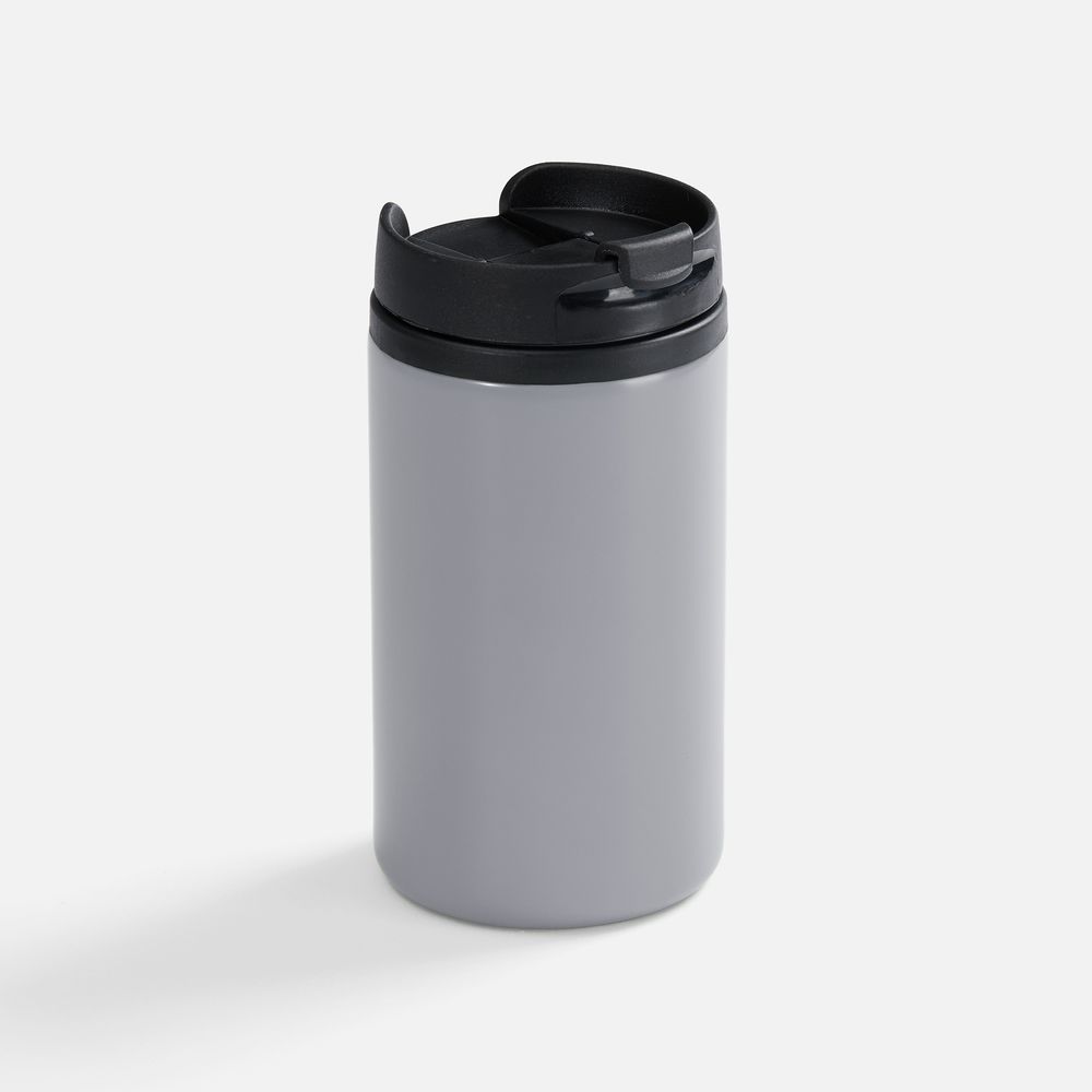 Термостакан Canella, серый матовый с логотипом
