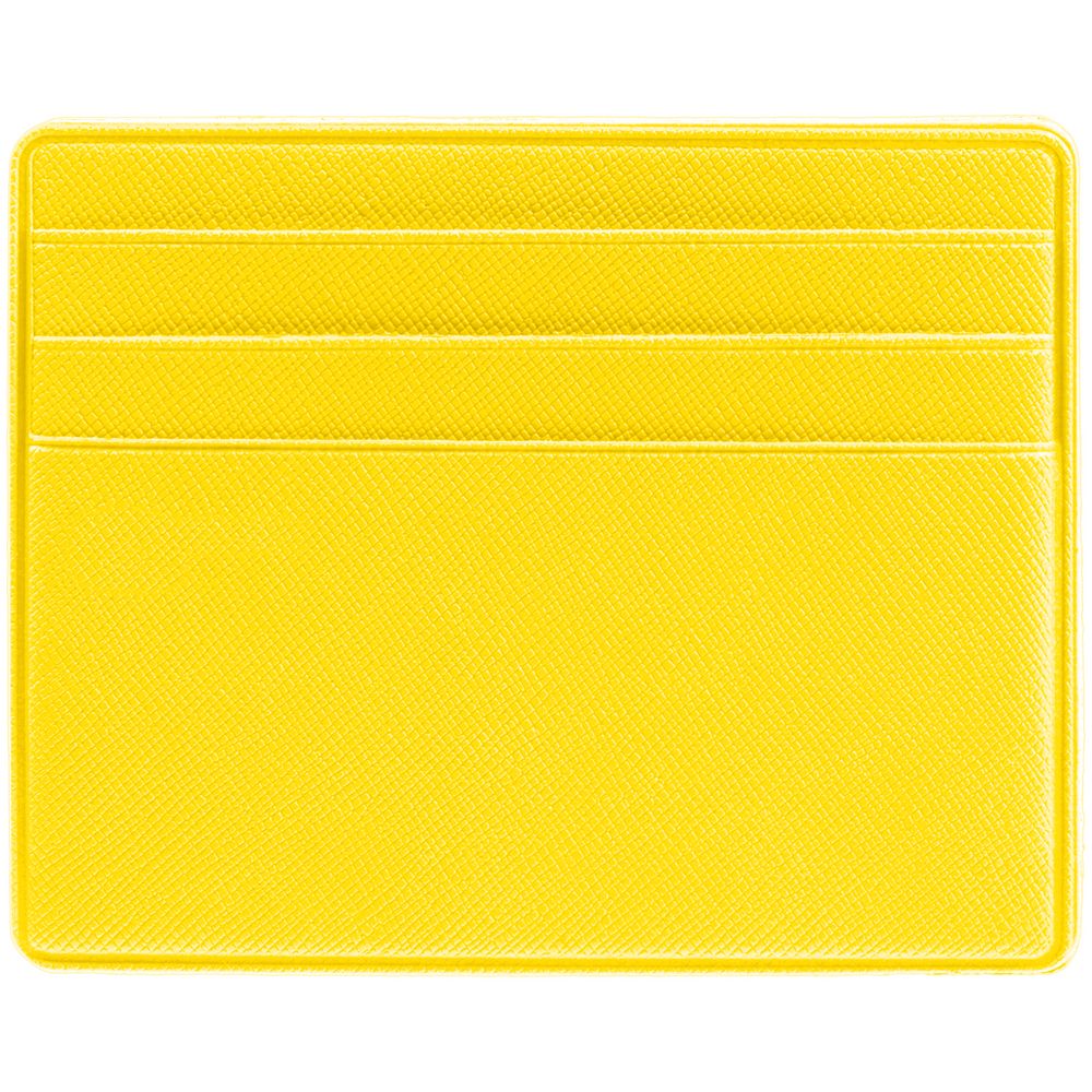 Чехол для карточек Devon, желтый с логотипом