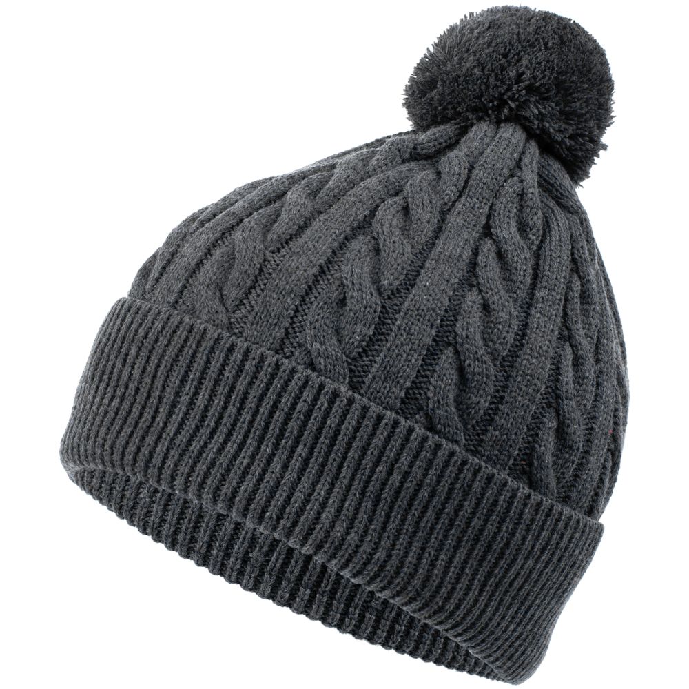 Шапка Heat Trick, серый меланж с логотипом