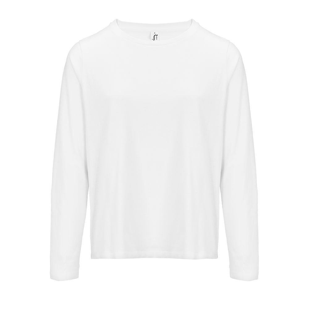 Футболка с длинным рукавом женская Monarch Women, белая с логотипом