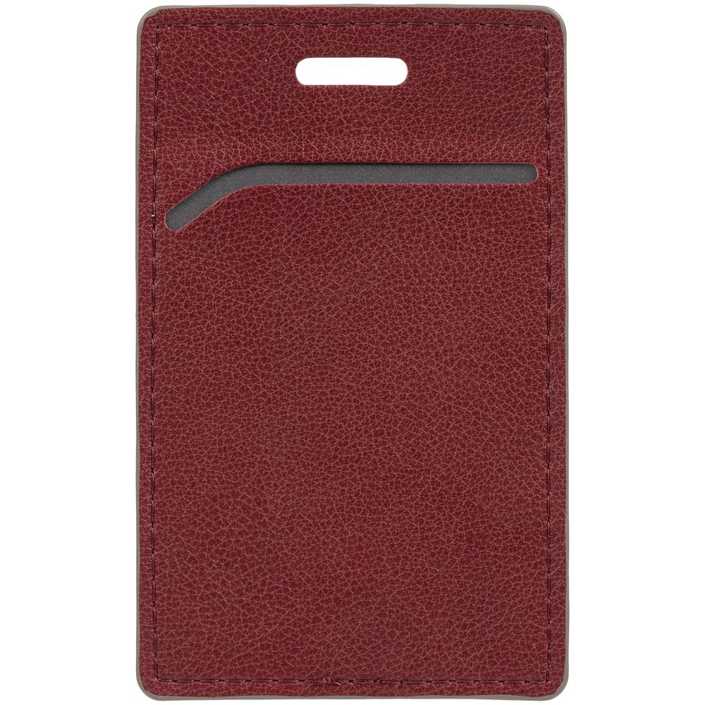 Чехол для пропуска Petrus, красный с логотипом