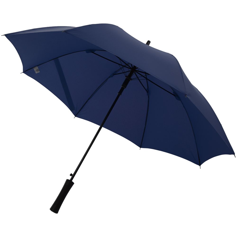 Зонт-трость Lanzer, темно-синий с логотипом