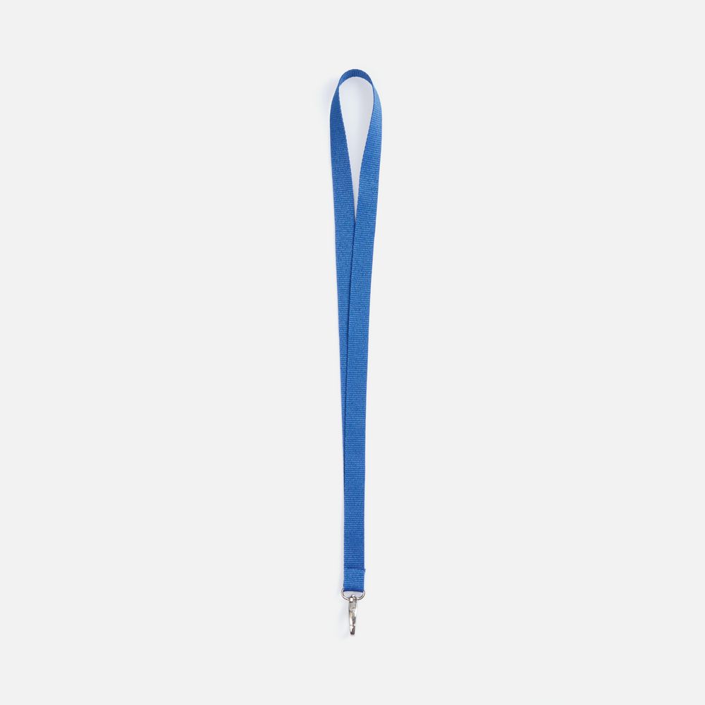 Лента для бейджа Pin, синяя с логотипом