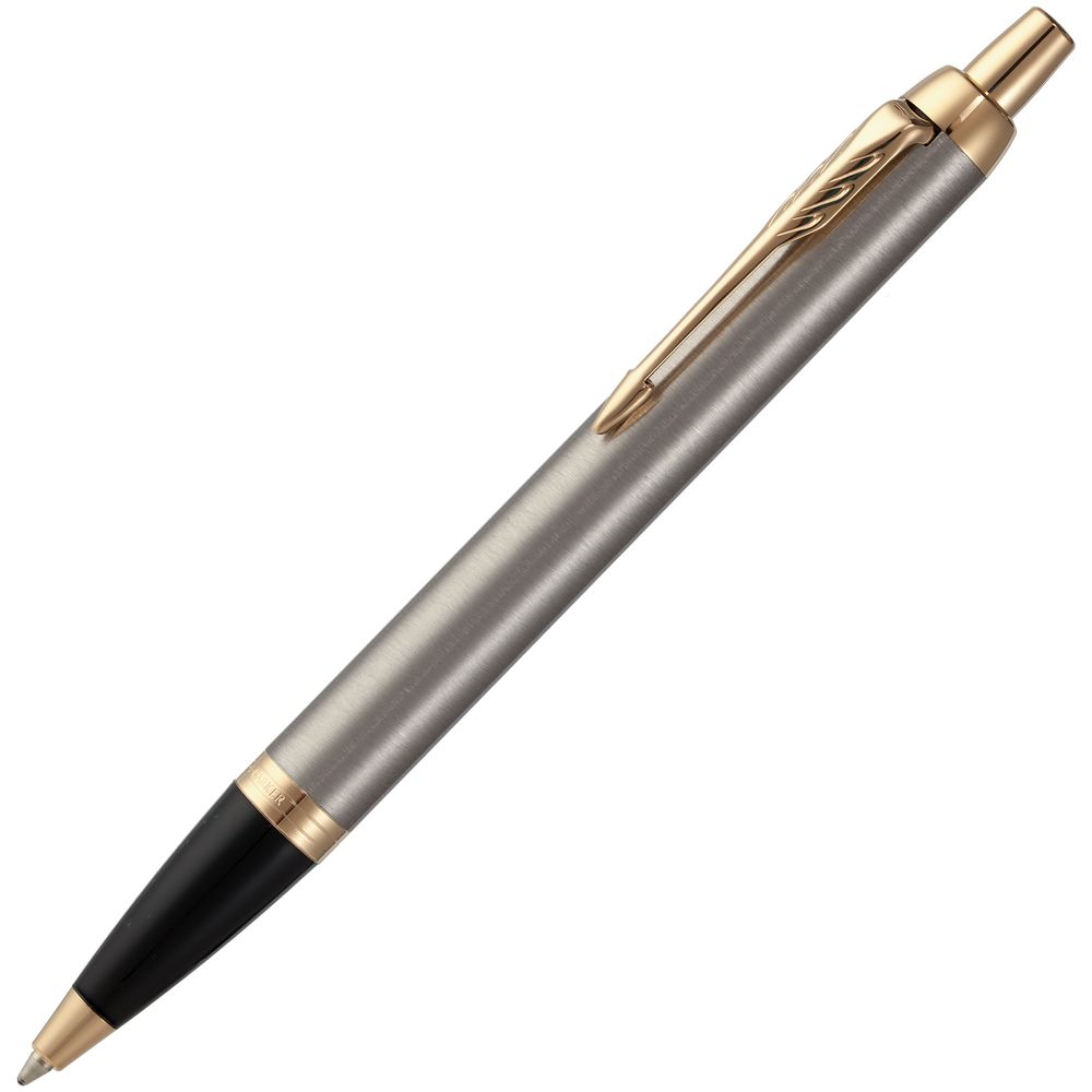 Ручка шариковая Parker IM Core K321 Brushed Metal GT M с логотипом