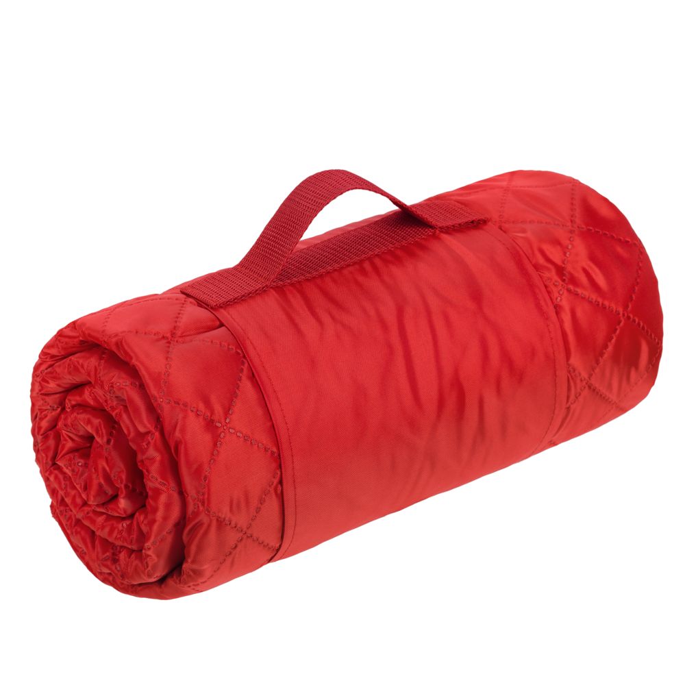 Плед для пикника Comfy, красный с логотипом