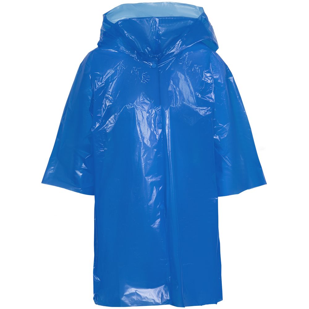 Дождевик-плащ детский BrightWay Kids, синий с логотипом