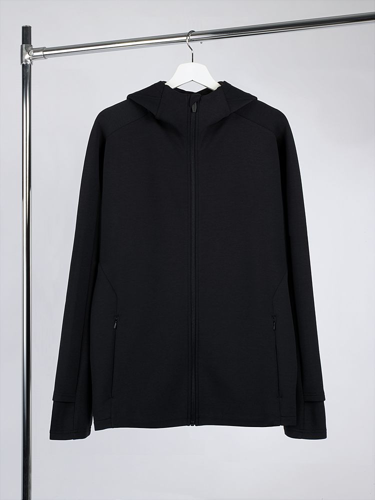 Куртка с капюшоном унисекс Begi, черная с логотипом