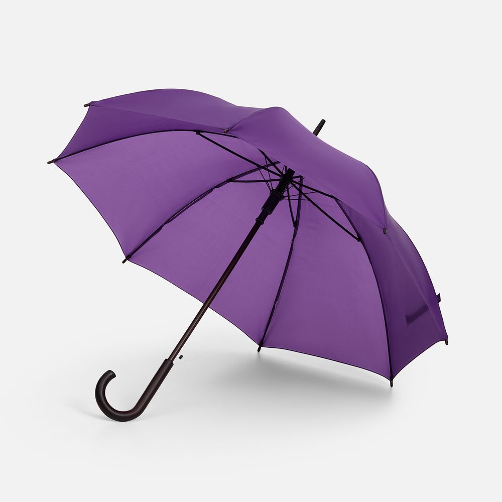 Зонт-трость Standard, фиолетовый с логотипом