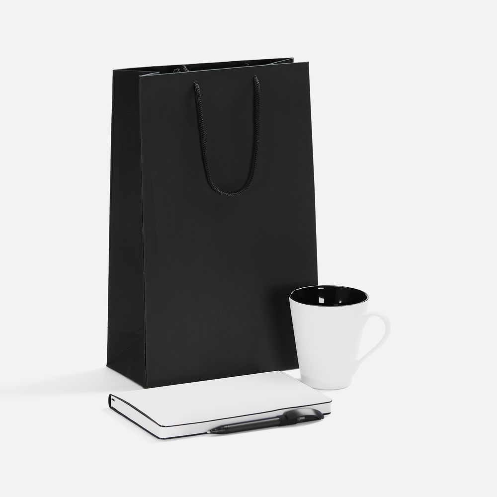 Набор White Shall Simple, черный с логотипом