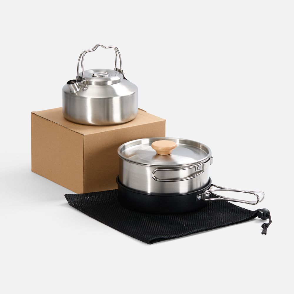 Набор туристической посуды Stackado с логотипом