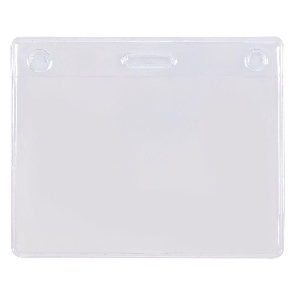 Карман для бейджа Lucent, горизонтальный с логотипом