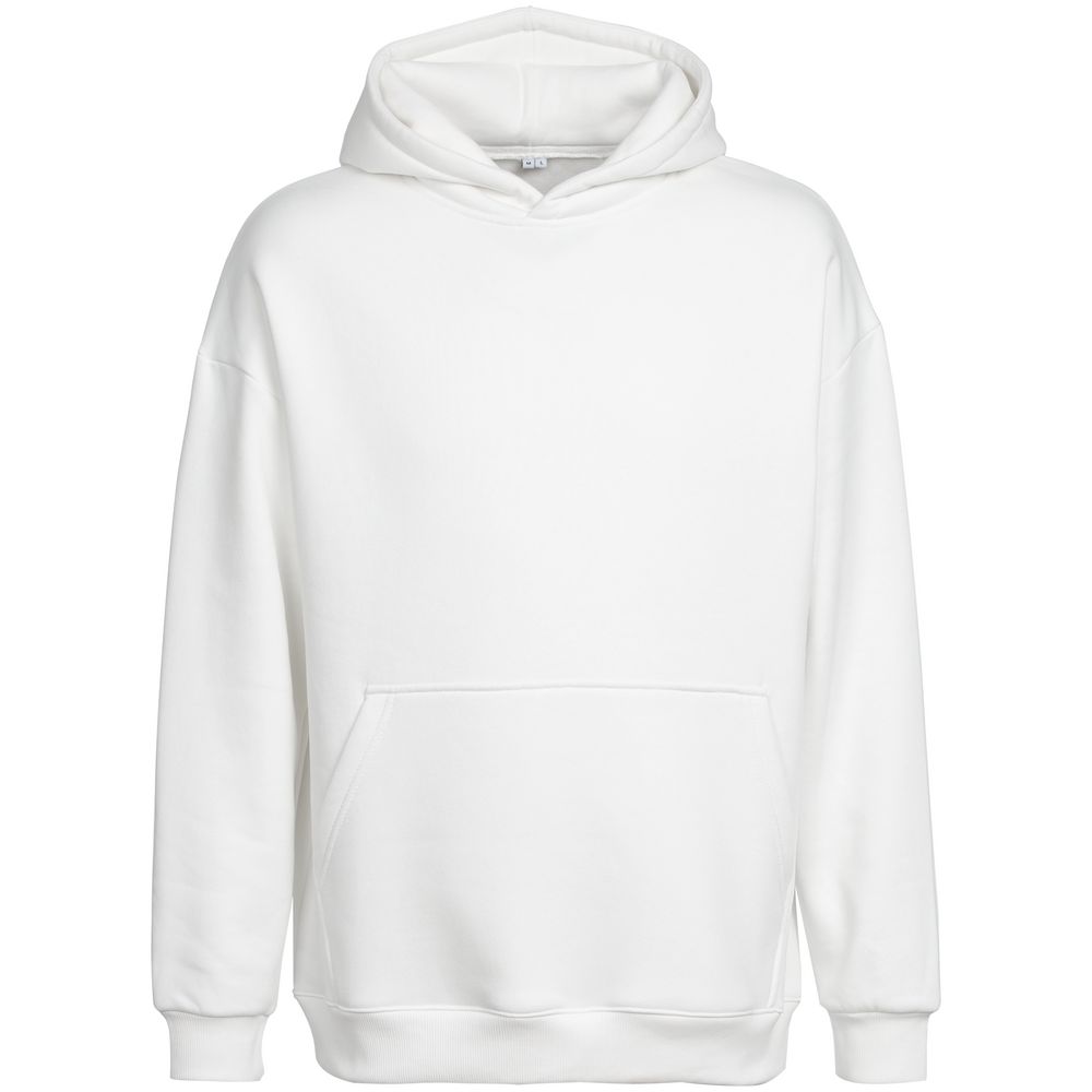 Худи оверсайз Kulonga Comfort Heavy, молочно-белое с логотипом