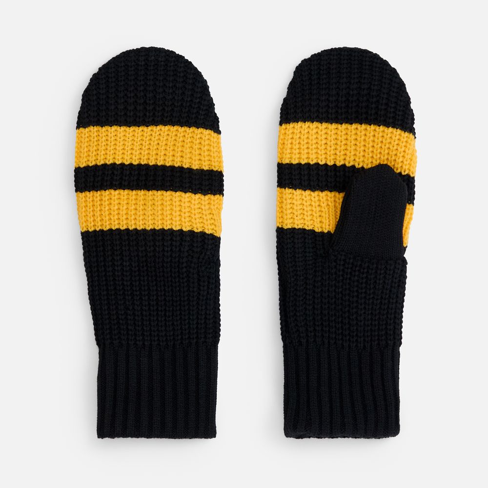 Варежки Winwear, черные с логотипом