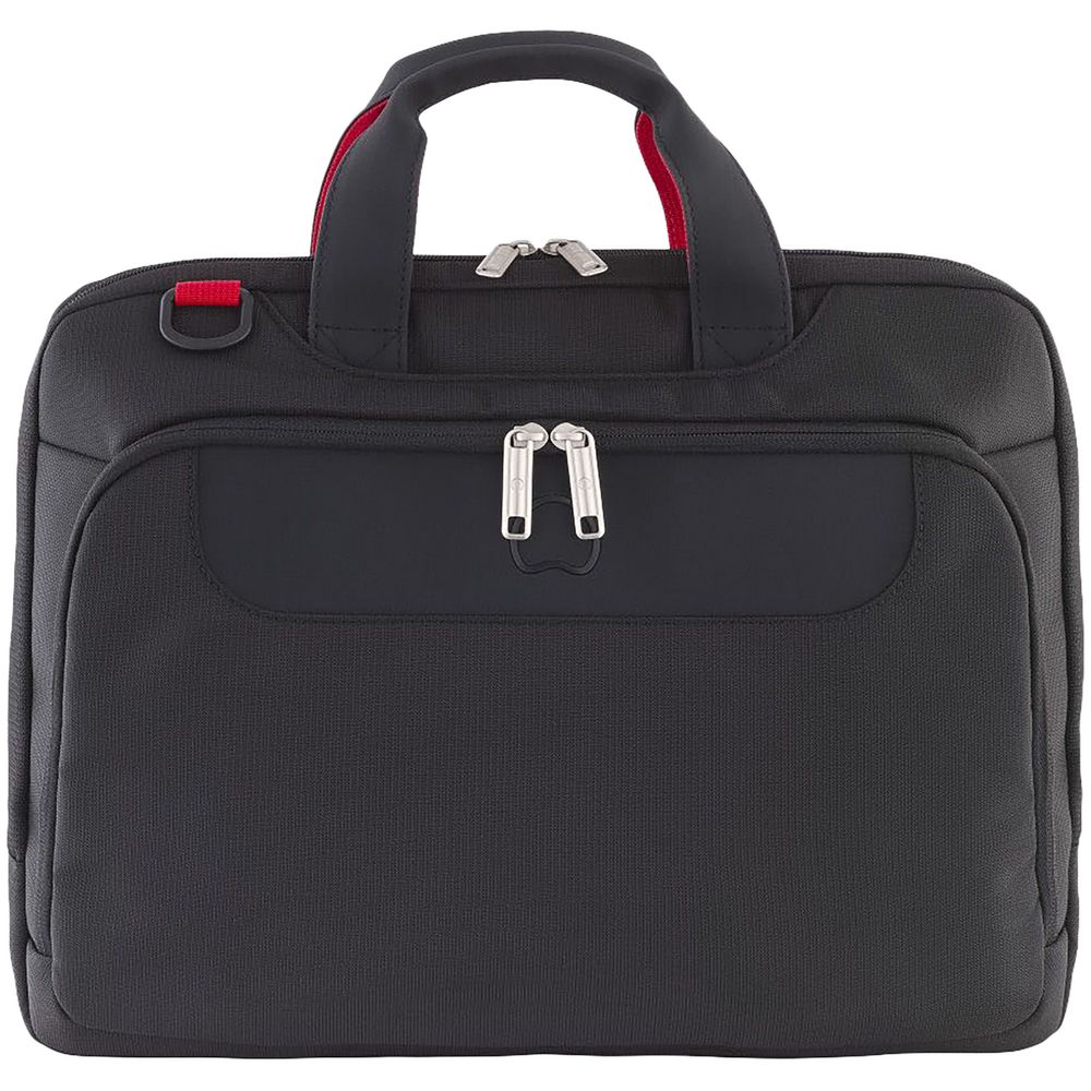 Сумка для ноутбука Parvis Plus, черная с логотипом