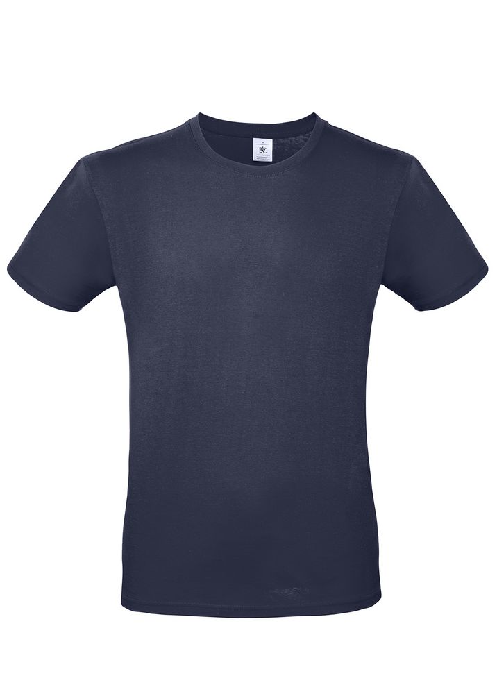 Футболка мужская E150, темно-синяя с логотипом