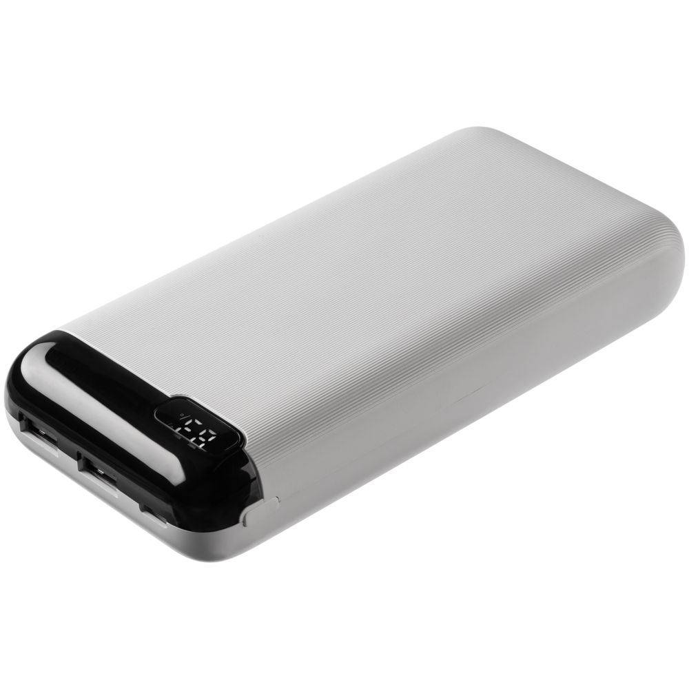 Внешний аккумулятор Gamechanger 20000 мАч, белый с логотипом