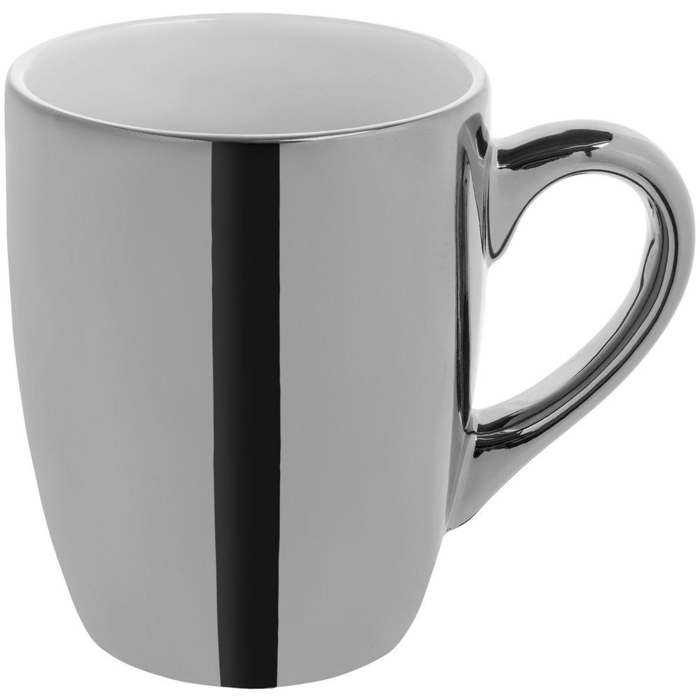 Кружка Lacerta, серебристая с логотипом