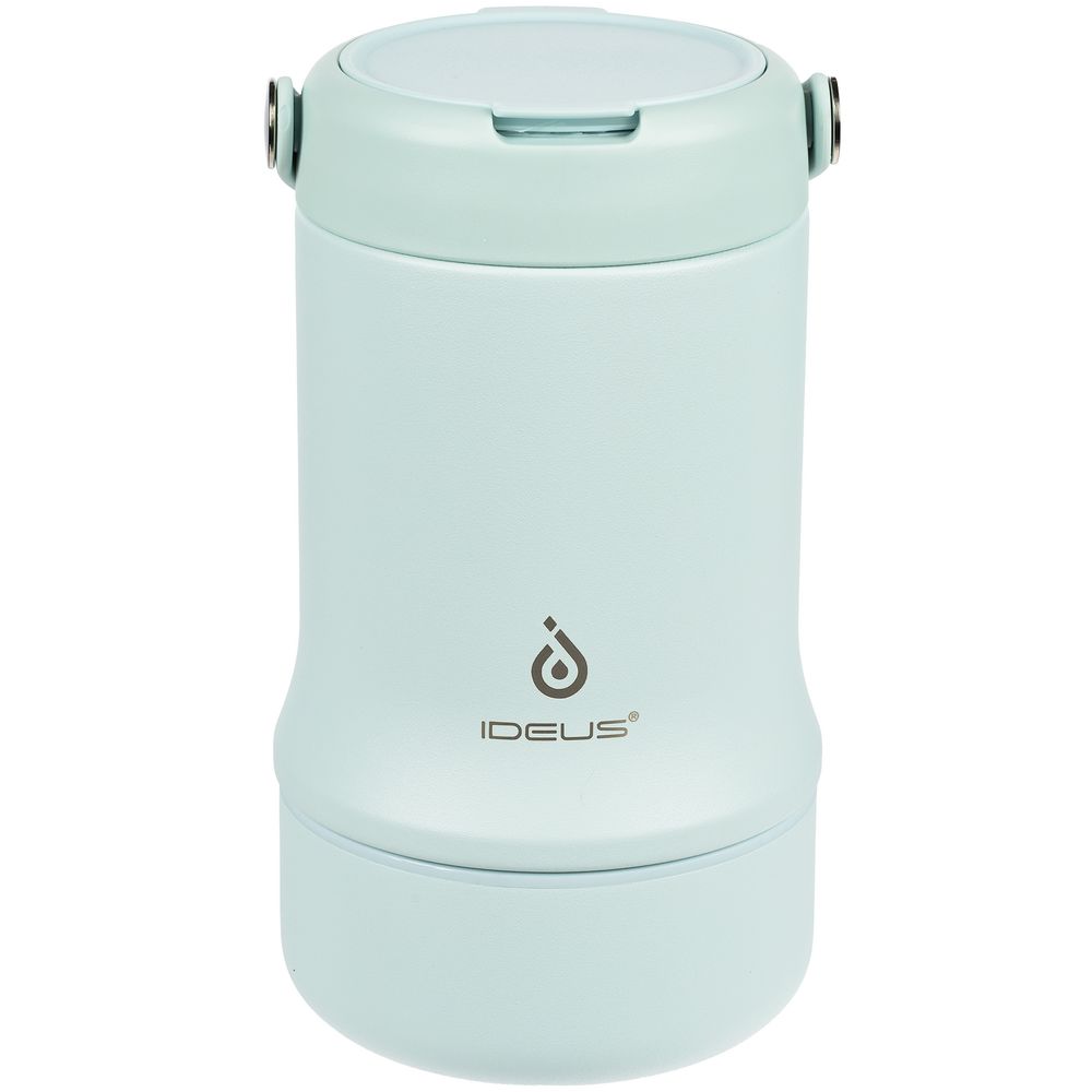 Термос для еды Tabenodo, голубой с логотипом