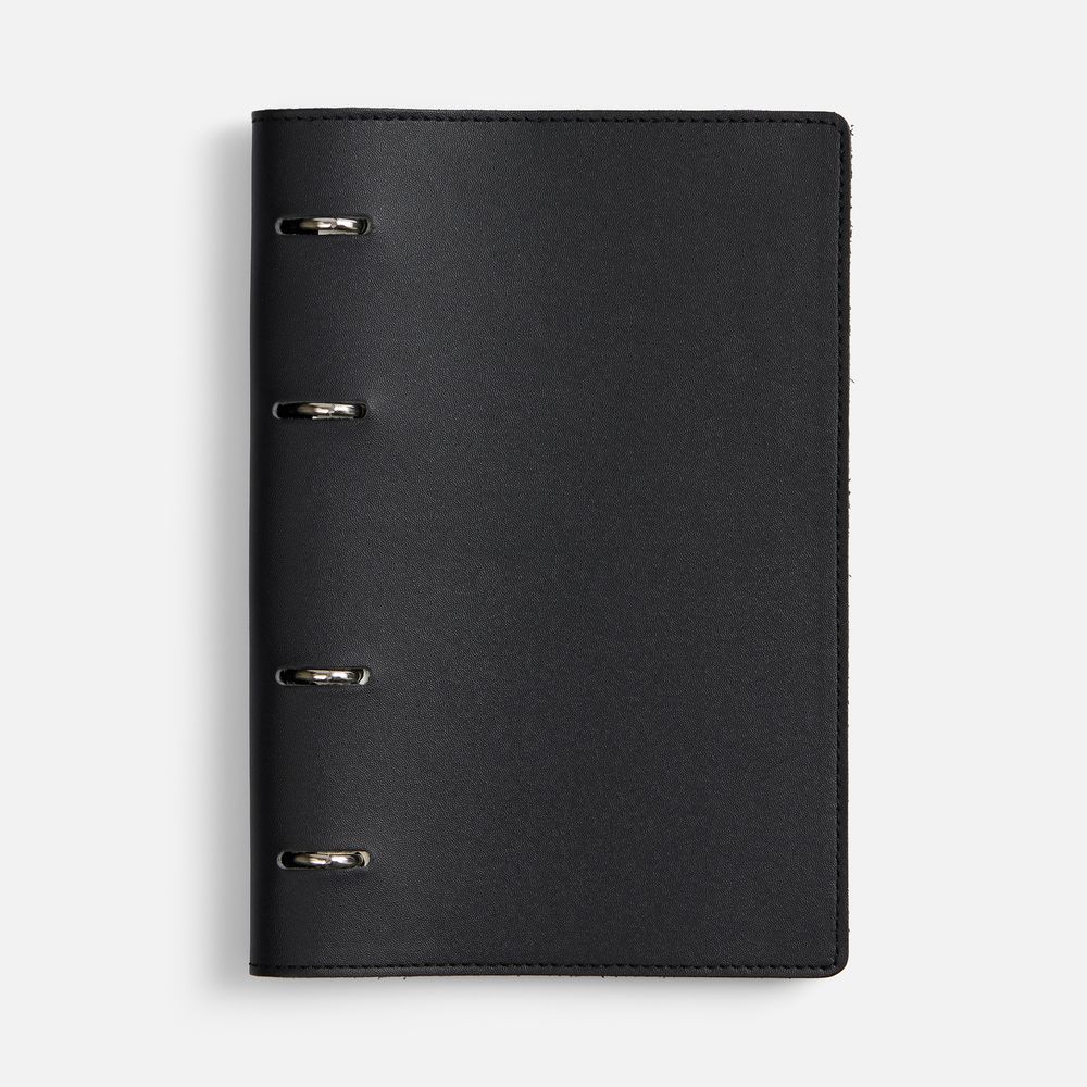 Ежедневник inStream, недатированный, черный с логотипом