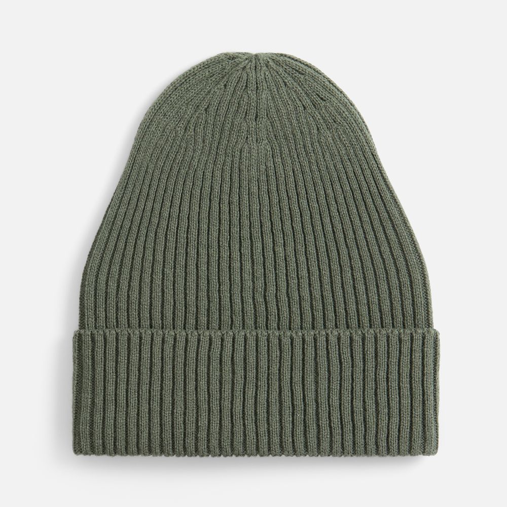 Шапка Catch Match без помпона, зеленая (полынь)