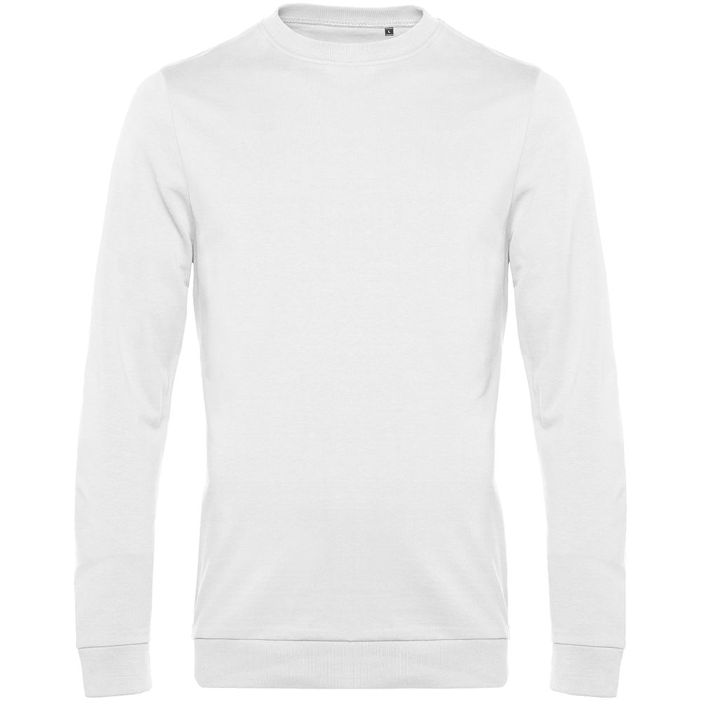 Свитшот унисекс Set In, белый с логотипом