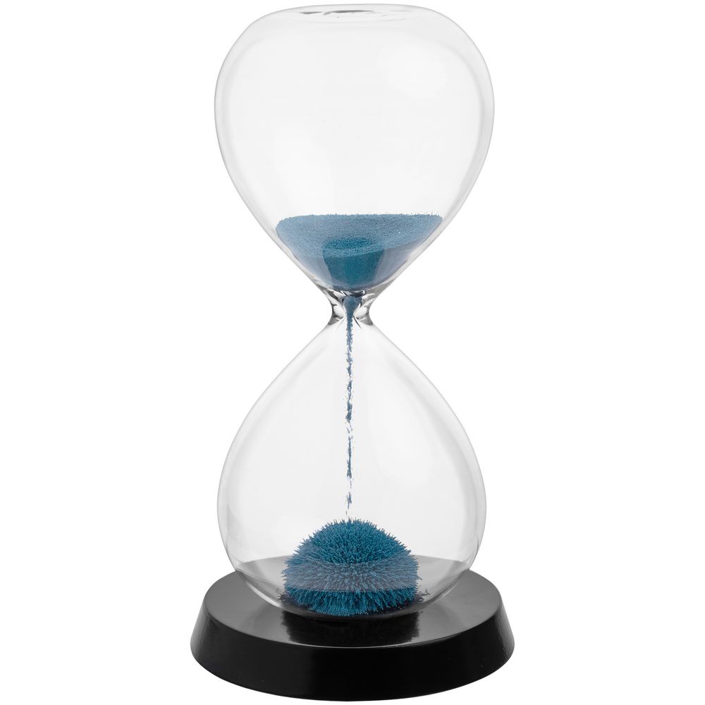 Магнитный антистресс Elusive Time, синий с логотипом