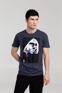 Футболка «Меламед. Kurt Cobain», темно-серая с логотипом