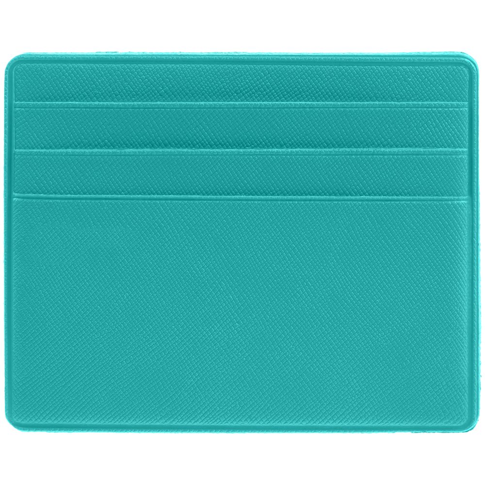 Чехол для карточек Devon, бирюзовый с логотипом