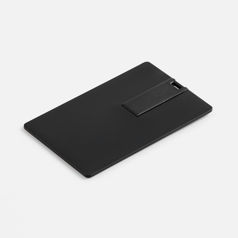 Флешка Card, 8 Гб, черная с логотипом