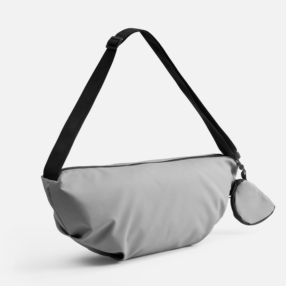 Сумка через плечо Altro, серая с логотипом