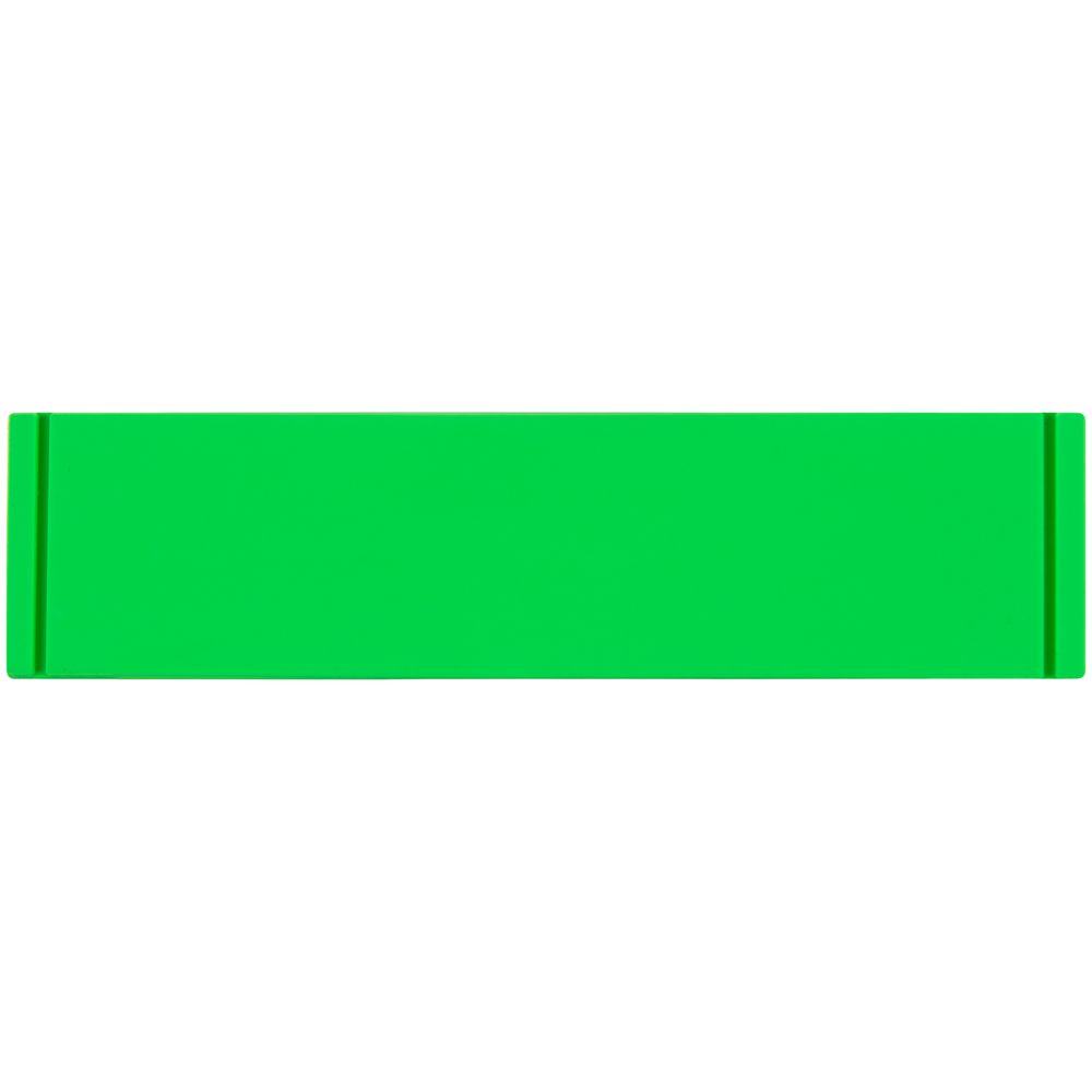 Лейбл из ПВХ Dzeta, S, зеленый неон с логотипом
