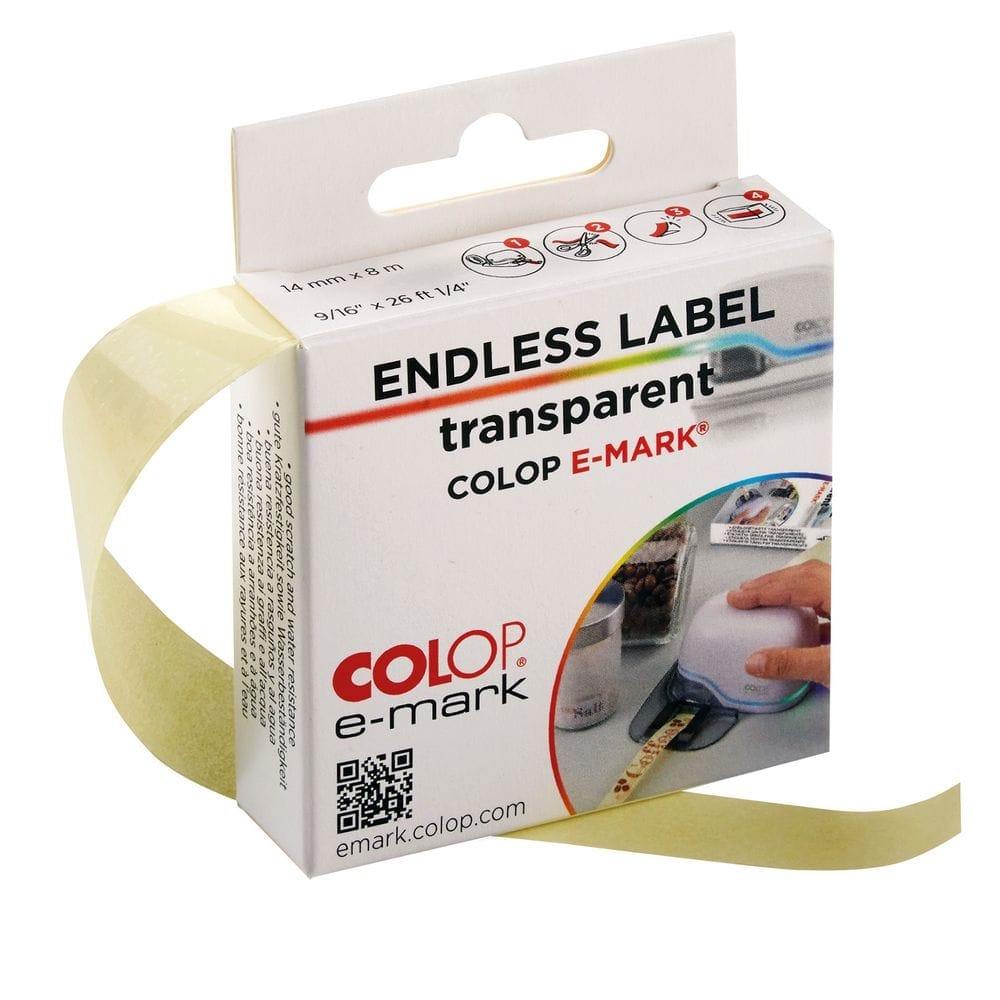 Клейкая лента для принтера Colop e-mark, прозрачная с логотипом
