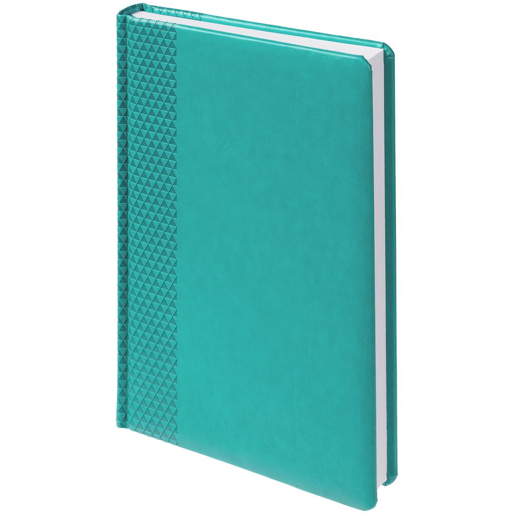 Ежедневник Prizma, недатированный, бирюзовый с логотипом