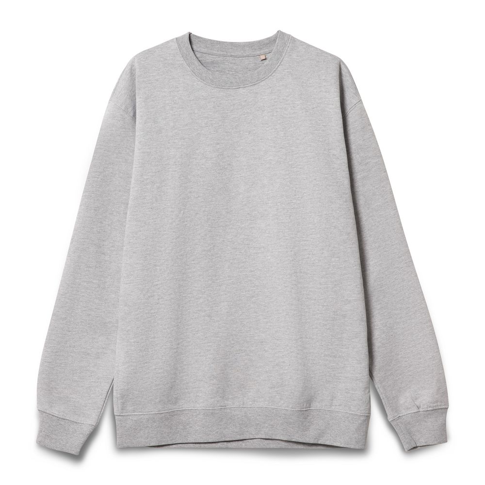 Свитшот унисекс Columbia, серый меланж с логотипом