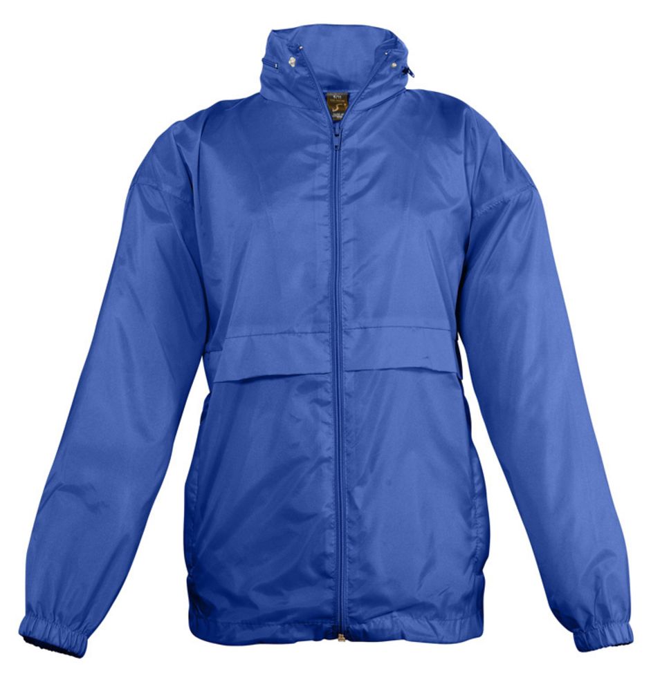 Ветровка детская Surf Kids 210, ярко-синяя с логотипом