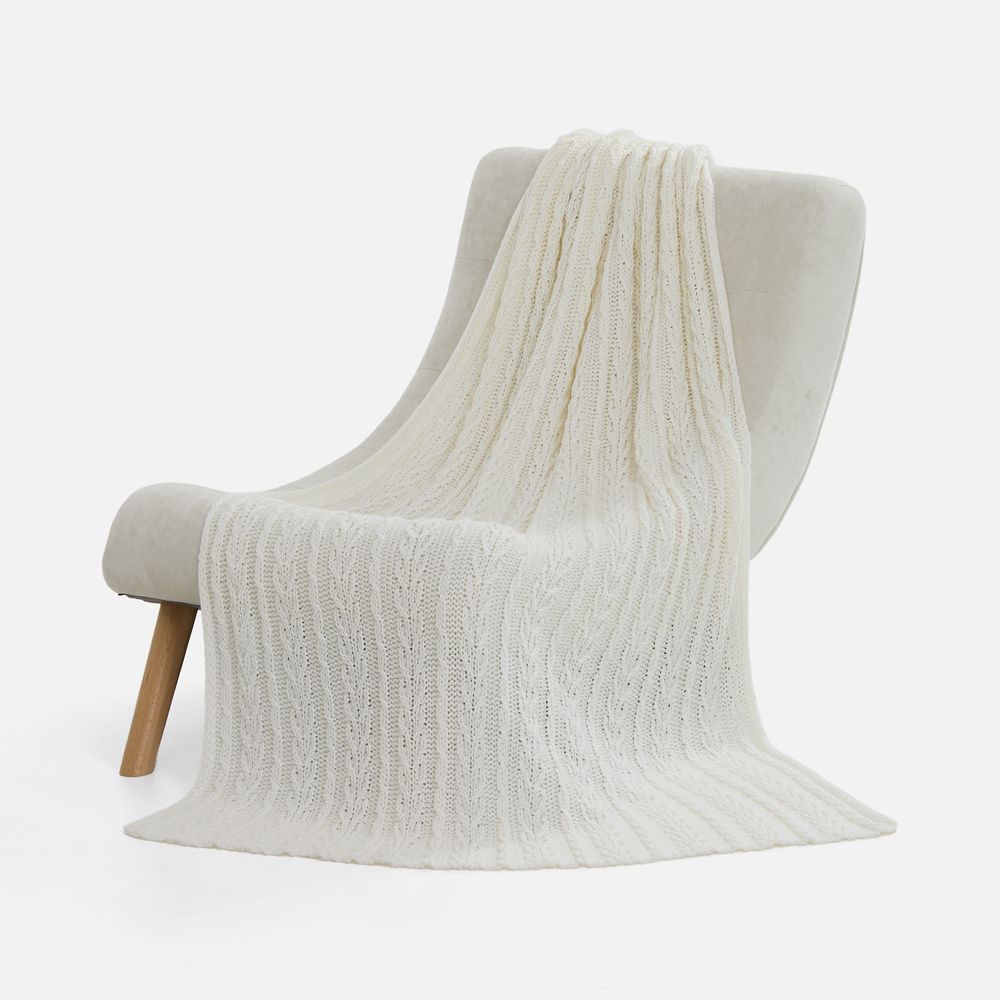 Плед Eloisa, молочный с логотипом