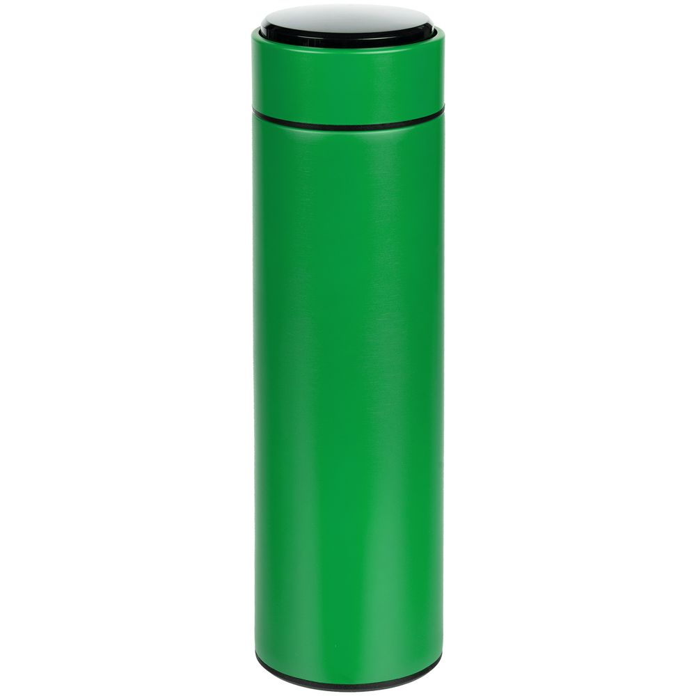 Смарт-бутылка с заменяемой батарейкой Long Therm, зеленая с логотипом