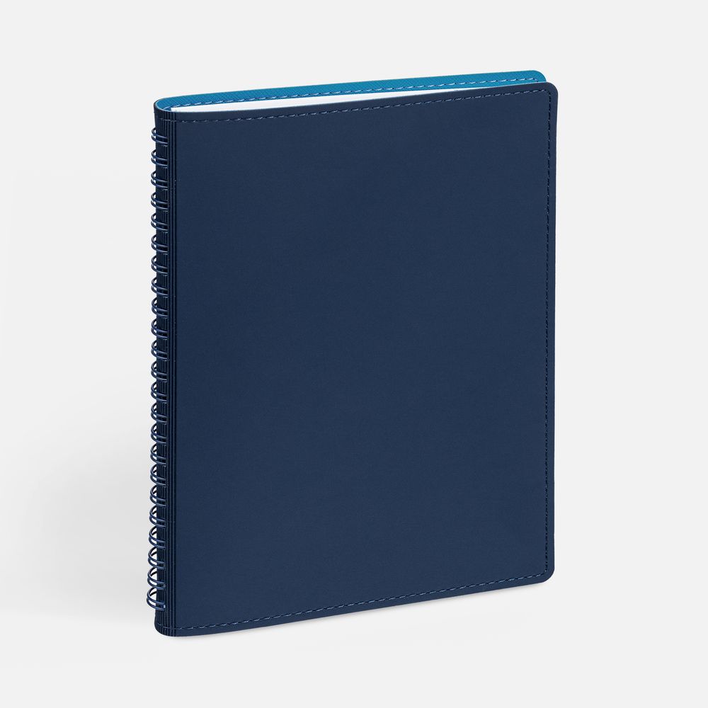 Ежедневник Spring Shall, недатированный, синий с логотипом