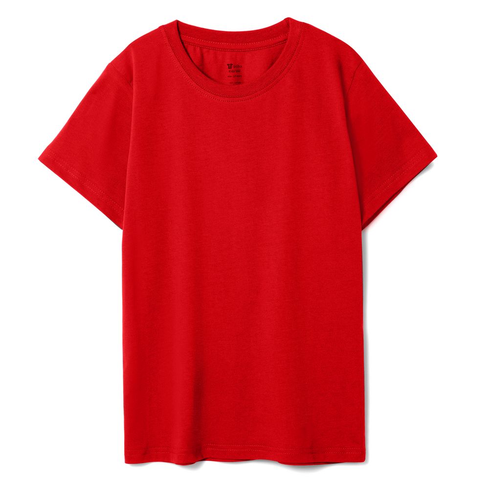 Футболка детская T-Bolka Kids, красная с логотипом