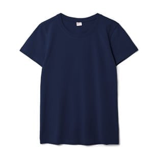 Футболка женская T-bolka Stretch Lady, кобальт (темно-синяя) с логотипом