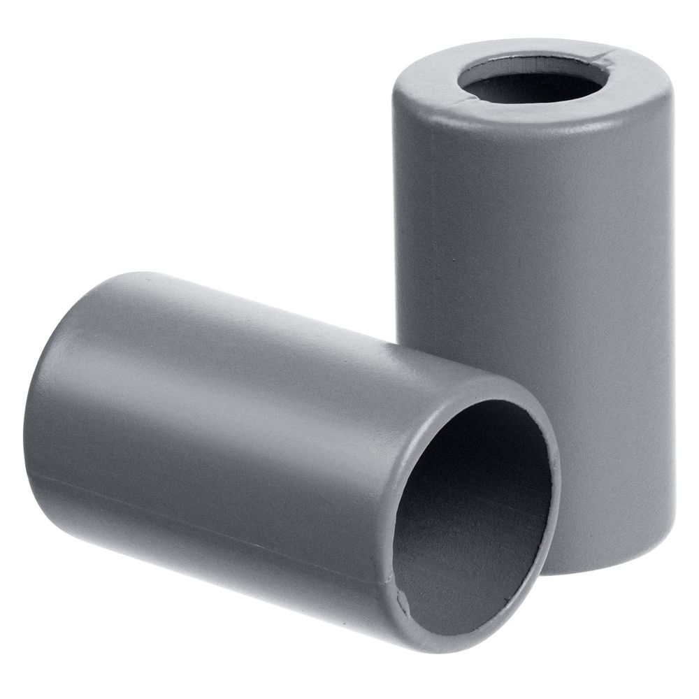 Пара наконечников для шнурка Tizzle, серый с логотипом