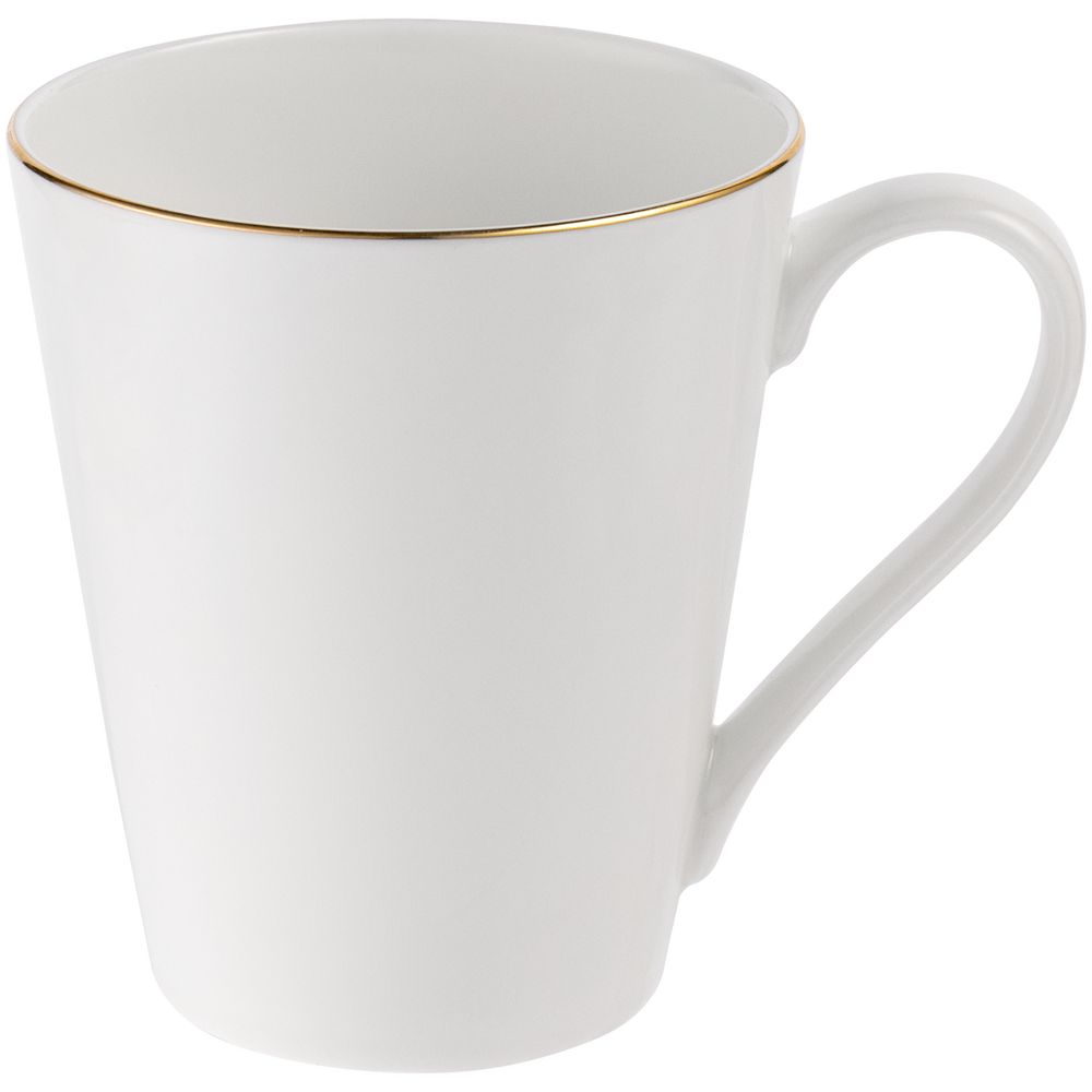 Кружка Select, белая с золотистой отводкой с логотипом
