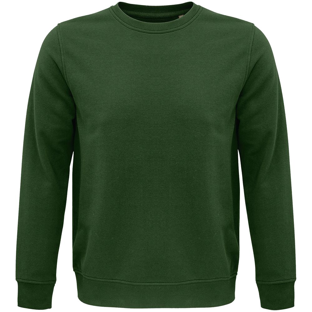 Свитшот унисекс Comet, темно-зеленый с логотипом