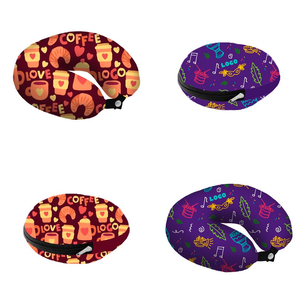 Подушка дорожная Memory Foam с печатью на заказ с логотипом