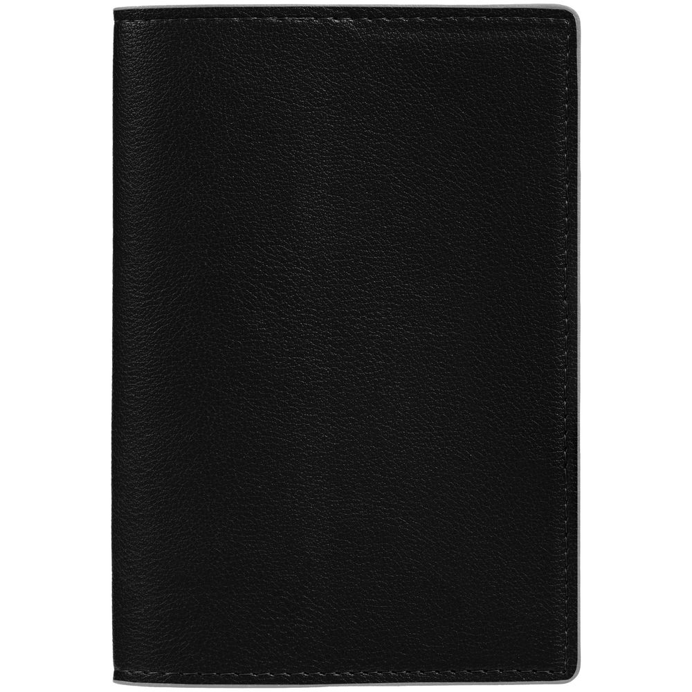 Обложка для паспорта Petrus, черная с логотипом