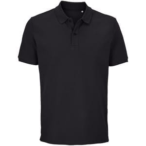 Рубашка поло унисекс Pegase, темно-серая (графит) с логотипом