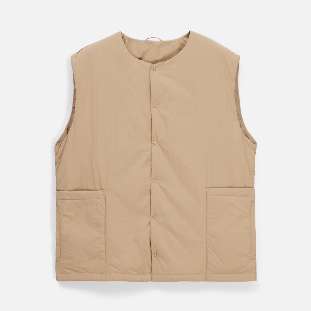 Жилет унисекс Veter, бежевый с логотипом