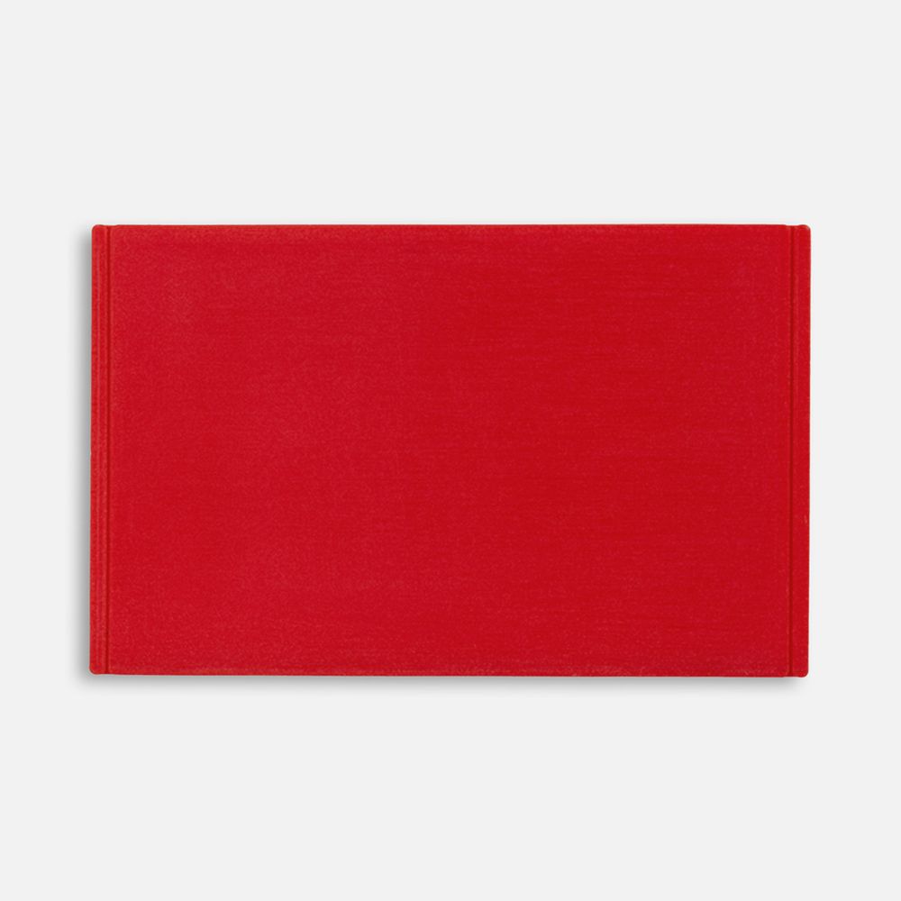 Лейбл из ПВХ Dzeta, ХL, красный с логотипом