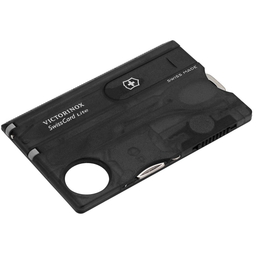 Набор инструментов SwissCard Lite, черный с логотипом