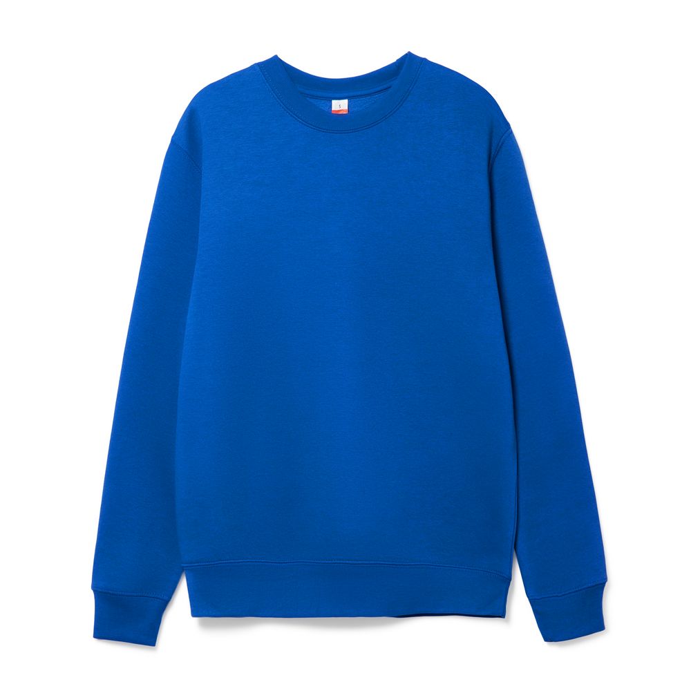 Свитшот унисекс Delta, ярко-синий с логотипом